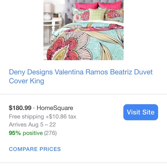 King size Valentia Ramos Duvet Cover Brand New! - Picture 2 of 2